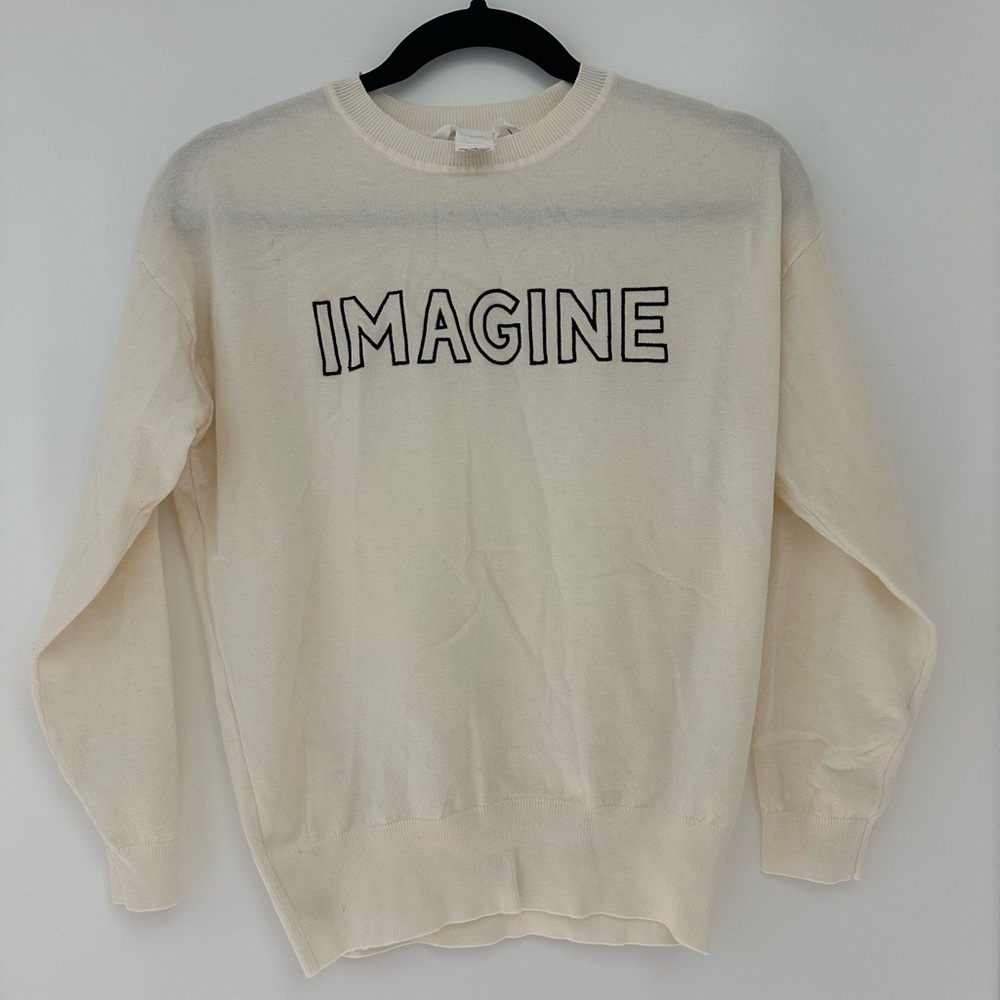 Workshop Republic Clothing Cream Knit Top